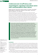 Cover page: Cerebrovascular insufficiency and amyloidogenic signaling in Ossabaw swine with cardiometabolic heart failure