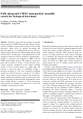 Cover page: Fully integrated CMOS nano-particle assembly circuit for biological detections