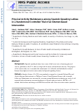 Cover page: Physical activity maintenance among Spanish-speaking Latinas in a randomized controlled trial of an Internet-based intervention