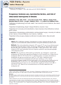 Cover page: Exogenous hormone use, reproductive factors, and risk of intracranial meningioma in females.