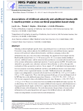 Cover page: Associations of childhood adversity and adulthood trauma with C-reactive protein: A cross-sectional population-based study