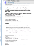 Cover page: Baseline trabecular bone and its relation to incident radiographic knee osteoarthritis and increase in joint space narrowing score: directional fractal signature analysis in the MOST study