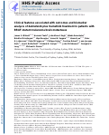 Cover page: Clinical Features Associated with Outcomes and Biomarker Analysis of Dabrafenib plus Trametinib Treatment in Patients with BRAF-Mutant Melanoma Brain Metastases.