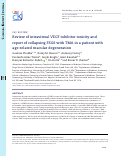 Cover page: Review of intravitreal VEGF inhibitor toxicity and report of collapsing FSGS with TMA in a patient with age-related macular degeneration