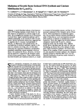 Cover page: Mediation of growth factor induced DNA synthesis and calcium mobilization by Gq and Gi2.