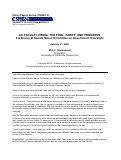 Cover page: U. C. Faculty Hiring: The Pool, Parity, and Progress -- Testimony to the Senate Select Committee on Government Oversight