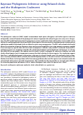 Cover page: Bayesian Phylogenetic Inference using Relaxed-clocks and the Multispecies Coalescent