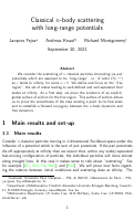 Cover page: Classical n-body scattering with long-range potentials
