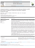 Cover page: Component analysis of a synchronous and asynchronous blended care CBT intervention for symptoms of depression and anxiety: Pragmatic retrospective study