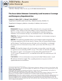 Cover page: The association between community-level insurance coverage and emergency department use.