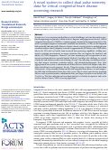 Cover page: A novel system to collect dual pulse oximetry data for critical congenital heart disease screening research