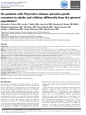 Cover page: Do patients with Peyronie's disease perceive penile curvature in adults and children differently than the general population?