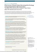 Cover page: Effectiveness of Remote Patient Monitoring After Discharge of Hospitalized Patients With Heart Failure: The Better Effectiveness After Transition–Heart Failure (BEAT-HF) Randomized Clinical Trial