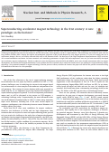 Cover page: Superconducting accelerator magnet technology in the 21st century: A new paradigm on the horizon?