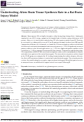 Cover page: Underfeeding Alters Brain Tissue Synthesis Rate in a Rat Brain Injury Model.