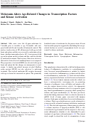 Cover page: Melatonin Alters Age-Related Changes in Transcription Factors and Kinase Activation