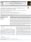 Cover page: Bioavailable strontium isoscapes for sub-Saharan Africa and their use in provenance studies