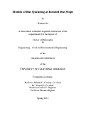 Cover page: Models of Bus Queueing at Isolated Bus Stops