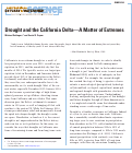 Cover page: Drought and the California Delta—A Matter of Extremes