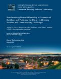 Cover page: Benchmarking Demand Flexibility in Commercial Buildings and Flattening the Duck – Addressing Baseline and Commissioning Challenges