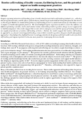 Cover page: Routine self-tracking of health: reasons, facilitating factors, and the potential impact on health management practices.