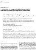 Cover page: A Patient-Derived Xenograft Model of Parameningeal Embryonal Rhabdomyosarcoma for Preclinical Studies