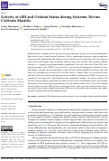 Cover page: Activity of sEH and Oxidant Status during Systemic Bovine Coliform Mastitis