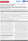 Cover page: Historical Trends in the Hepatitis C Virus Epidemics in North America and Australia.