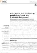 Cover page: Bones, Glands, Ears and More: The Multiple Roles of FGF10 in Craniofacial Development