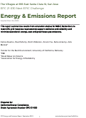 Cover page: The Villages at 995 East Santa Clara St, San Jose: Energy &amp; Emission Report