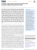 Cover page: Learning in deep neural networks and brains with similarity-weighted interleaved learning