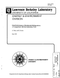 Cover page: Field Performance of Residential Refrigerators: A Comparison with the Laboratory Test