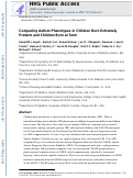 Cover page: Comparing autism phenotypes in children born extremely preterm and born at term.