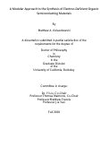 Cover page: A Modular Approach to the Synthesis of Electron-Deficient Organic Semiconducting Materials