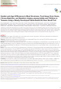 Cover page: Gender and Age Differences in Meal Structures, Food Away from Home, Chrono-Nutrition, and Nutrition Intakes among Adults and Children in Tanzania Using a Newly Developed Tablet-Based 24-Hour Recall Tool.