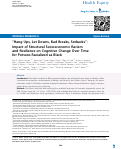 Cover page: “Hang Ups, Let Downs, Bad Breaks, Setbacks”: Impact of Structural Socioeconomic Racism and Resilience on Cognitive Change Over Time for Persons Racialized as Black