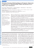 Cover page: Structure-Function Relationships in Perimetric Glaucoma: Comparison of Minimum-Rim Width and Retinal Nerve Fiber Layer Parameters