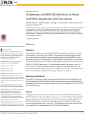 Cover page: Challenges in EGFRvIII Detection in Head and Neck Squamous Cell Carcinoma