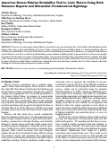 Cover page: American Beaver Habitat Suitability Tied to Lotic Waters Using Both Nuisance Reports and iNaturalist Crowdsourced Sightings