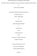 Cover page: Political Subjectivity in Contemporary Arab Thought: The Political Theory of Abdullah Laroui, Hassan Hanafi, and Mohamed Abed al-Jabiri