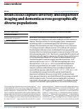 Cover page: Brain clocks capture diversity and disparities in aging and dementia across geographically diverse populations
