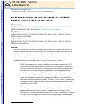 Cover page: Do Family Planning Programs Decrease Poverty? Evidence from Public Census Data