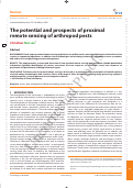 Cover page: The potential and prospects of proximal remote sensing of arthropod pests