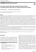 Cover page: Prevention of spinal fusion post-operative wound infections in pediatric patients with scoliosis: a quality improvement initiative.