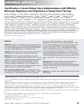 Cover page: Identification of Acute Kidney Injury Subphenotypes with Differing Molecular Signatures and Responses to Vasopressin Therapy