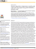 Cover page: Gender disparities in depression severity and coping among people living with HIV/AIDS in Kolkata, India