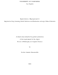 Cover page: Imputation is a Hyperparameter: Imputation Deep Learning Model Selection and Evaluation on Large Clinical Datasets