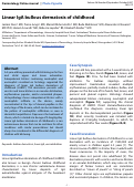 Cover page: Linear IgA bullous dermatosis of childhood