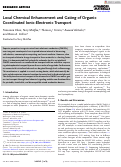 Cover page: Local Chemical Enhancement and Gating of Organic Coordinated Ionic‐Electronic Transport