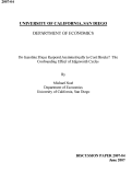 Cover page: Do Gasoline Prices Resond Asymmetrically to Cost Shocks?  The Confounding Effect of Edgeworth Cycles